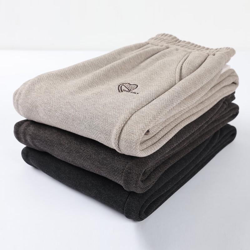 Qianlian Women's Fleece-Lined High-Waist Straight-Leg Pants