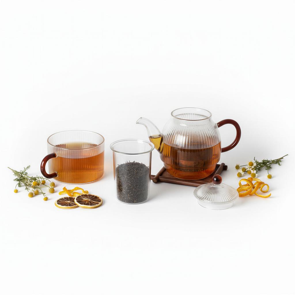 KETTLE JUG INFUSER 0.5L WITH CUP 250ml GRANDPARENT'S DAY GIFT