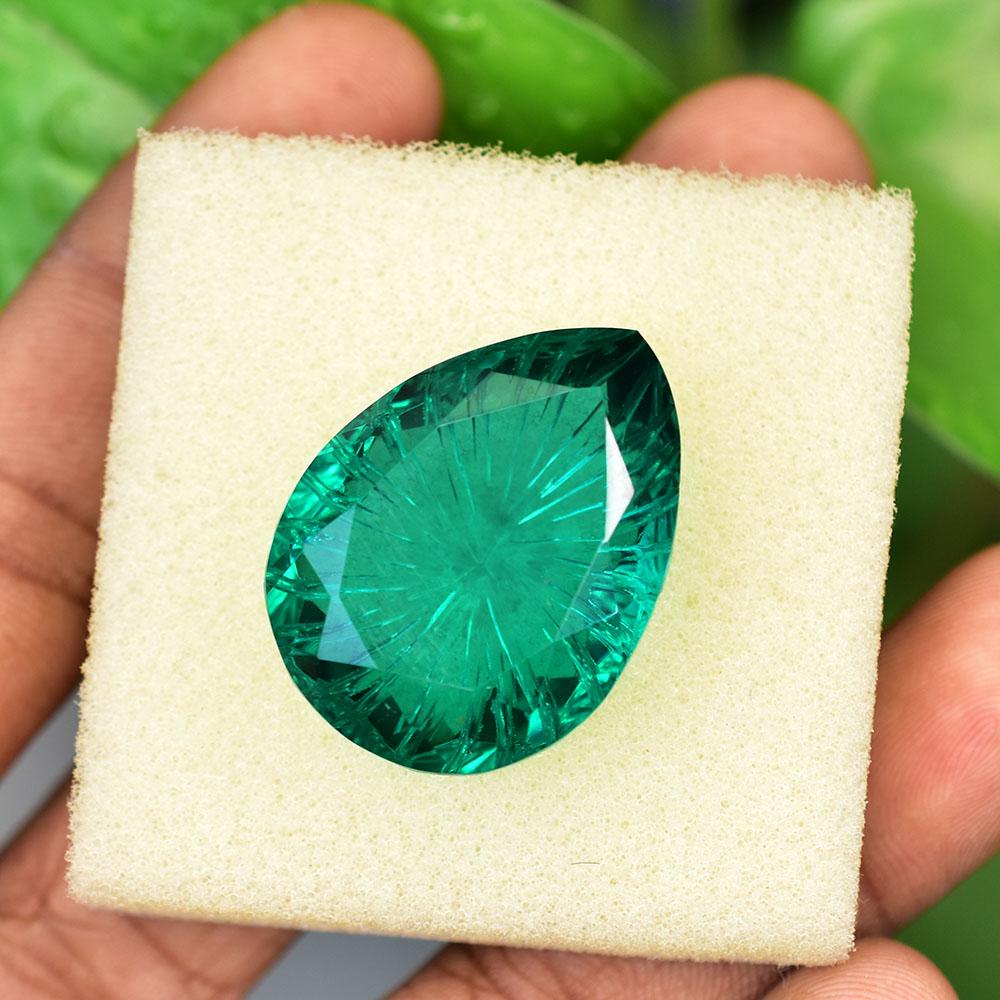 43.15 Ct Natural Green Garnet Pear Shape Loose Gemstone For Him/Her