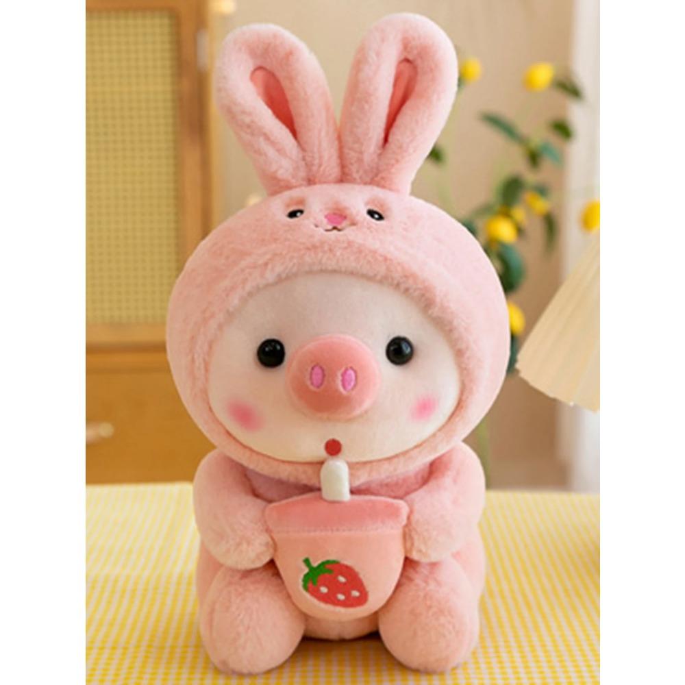 22cm Plush Lulu Pig Toys Pink Animal Stuffed Plush Cartoon Toys for Boys Girls Birthday Christmas Gifts