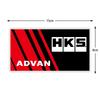 For HKS Sticker JDM Racing Decals Motorcycle Scooter Auto Window Bumper Car Decoration ADVAN Modified Accessories