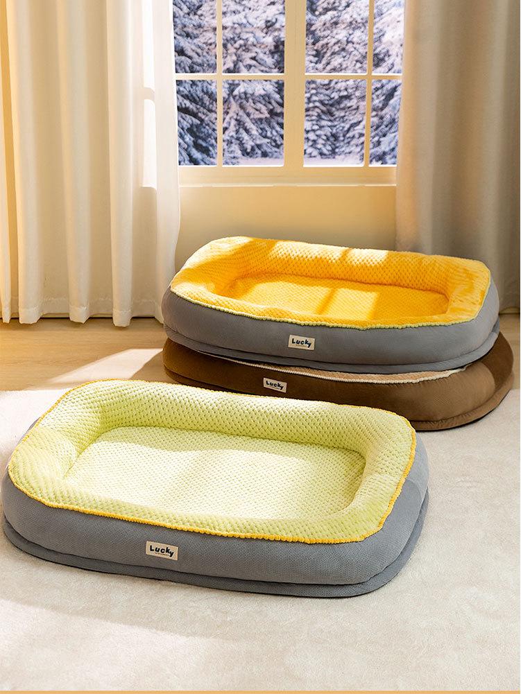 Осенне-зимнее уютное гнездо для питомцев для средних и крупных собак и кошек