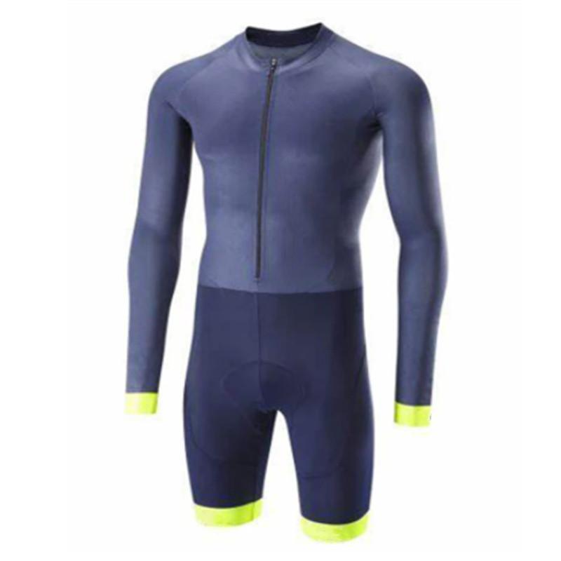 Cycling Suit Set The Latest Triathlon Skinsuits for Men Cycling Jerseys Pro Team Bicycle Clothing with Zipper Long Sleeve Jumpsuit Drysuitst