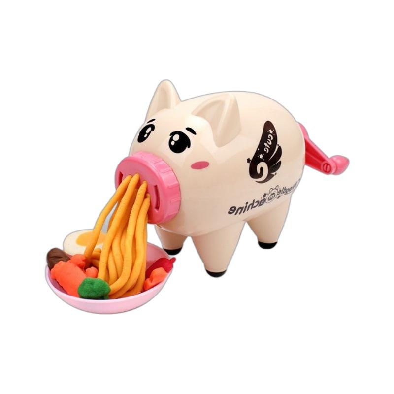 Машина для приготовления лапши Moe Pig, детские игровые домики, кухонные игрушки, цветной костюм из грязи, машина для приготовления мороженого, пластилин, глина, форма