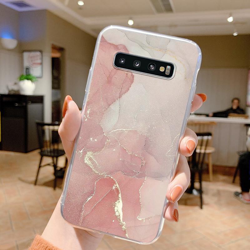 For Samsung Galaxy S10 Plus S10E Phone Case Shockproof Silicone Soft Funda Cute Transparent Bumper Coque For Samsung S10 S10+