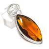 Citrine Gemstone Handmade 925 Sterling Silver Jewelry Pendant 2.13" g3G79
