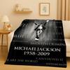 3D Retro Michael JacksonKing of Pop MJ Flannel Blanket,Ultra Soft Plush Throw for Home Bedroom Bed Sofa Cover Office Picnic Kids