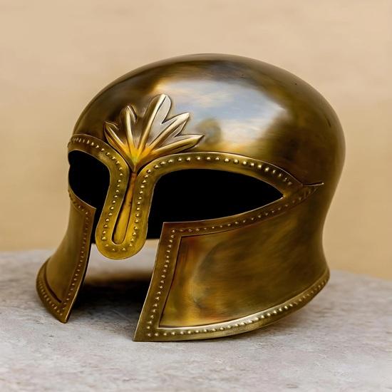 Ancient Greek Hoplite Helmet Embossed Corinthian Greek Hoplite Helmet Medieval Steel Cosplay Best Gift For Love Once