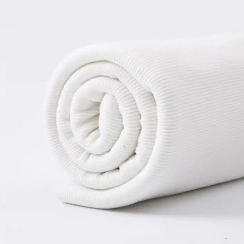 20x120cm Plain Knitted Rib Trims Fabric Baseball Clothes Knitted Rib Cuff Stretchy Fabric Uniforms Solid DIY Cuff 1PC