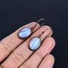 Серьги из голубого кружевного агата ручной работы, серьги из меди, гальванизированные электролитическим способом, антикварные украшения, серьги для подарка на помолвку