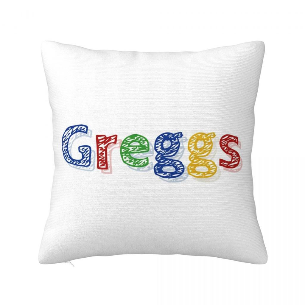 Популярная квадратная наволочка с логотипом Greggs, чехол для подушки, наволочка, чехол для декоративной подушки для дома, дивана, гостиной