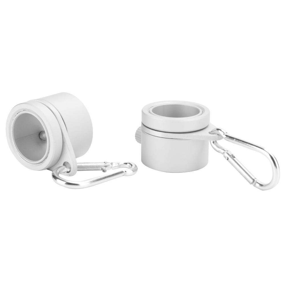 2Pcs Aluminum Alloy Flagpole Ring Rotating Rotating Ring Practical Flag Ring Garden Use