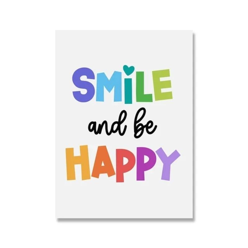 Позитивный детский настенный рисунок для классной комнаты, вдохновляющий постер, образовательная игровая комната, мотивирующее искусство, холст, картина, декор детской спальни