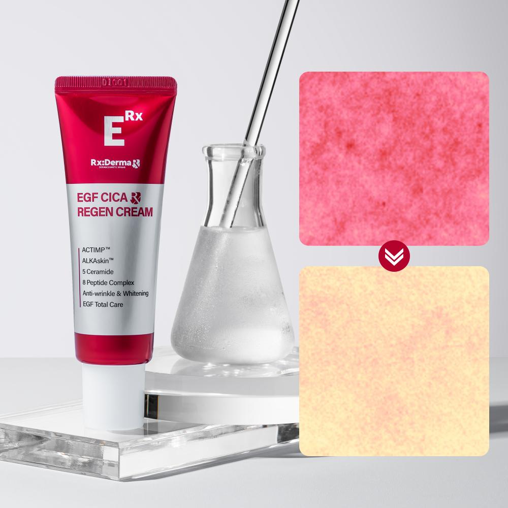 RXDerma EGF Cica Regen Secolgy Cream Керамиды Пантенол Центелла азиатская Дерматология Восстанавливающий успокаивающий крем после лазера, 50 мл, 1 шт.