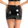 Женская Классическая Мини Юбка-Карандаш Bodycon А-силуэта с Высокой Талией из Искусственной Кожи для Клуба Короткая Юбка