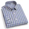 Pure Cotton Business Men Checked Shirts Leisure Long Sleeve Autumn Spring Sinwoyan