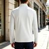 Мужская осенняя спортивная толстовка с полумолнией и длинным рукавом для фитнеса, активного отдыха и