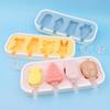 Food-grade silicone cheese stick ice cream mold, easy demolding. Cute paw shape for homemade holiday desserts and party treats.