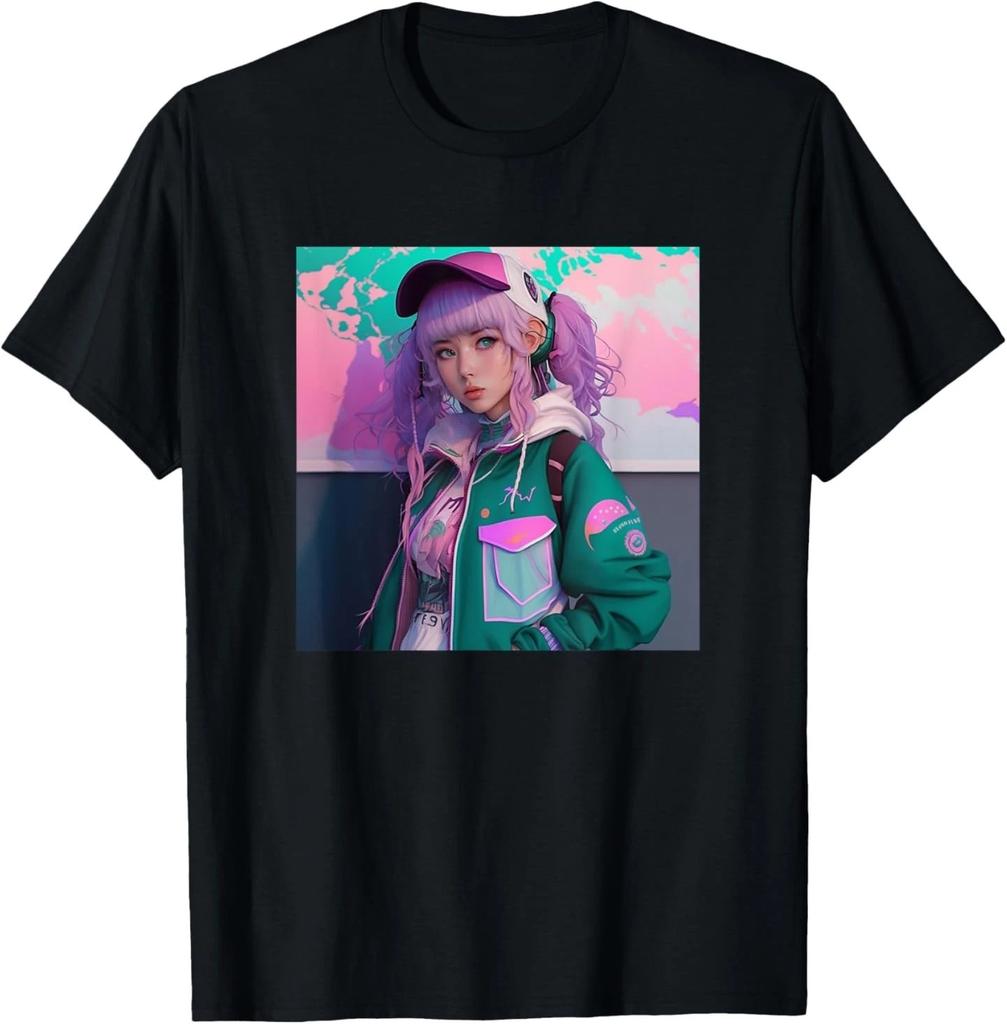 Vaporwave Аниме Футболка