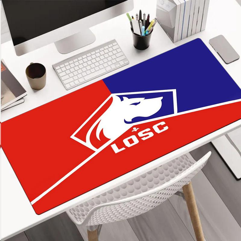 Losc Football Crest mouse pad, rubber base, esports desk mat, mouse pad for gamers and office use, gaming desk , easy to clean mat