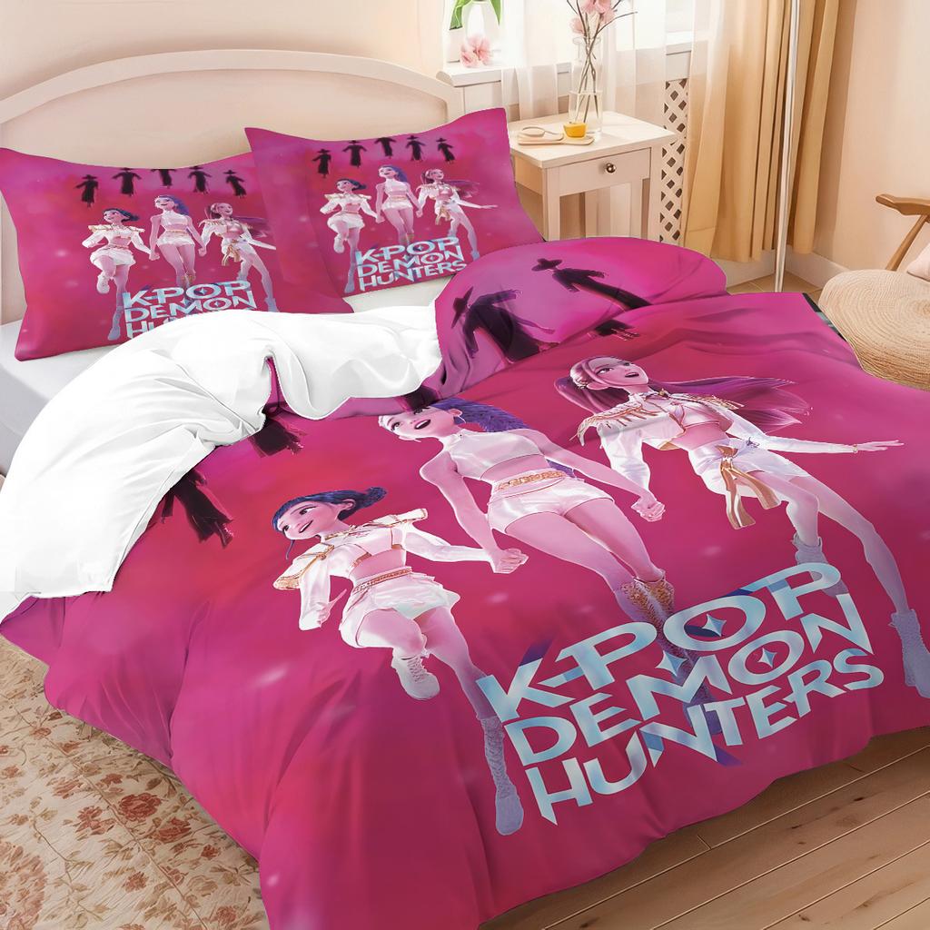 Tishang Demon Hunters Quilt Cover Three-Piece Digital Printing Kit Grinding Pillowcase Quilt Cover Temu