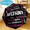 Custom Name Umbrella Your Name Art Design Umbrella 8-Frame for Travel, Camping, Casual Lightweight Portable, Essential for Family Gifts