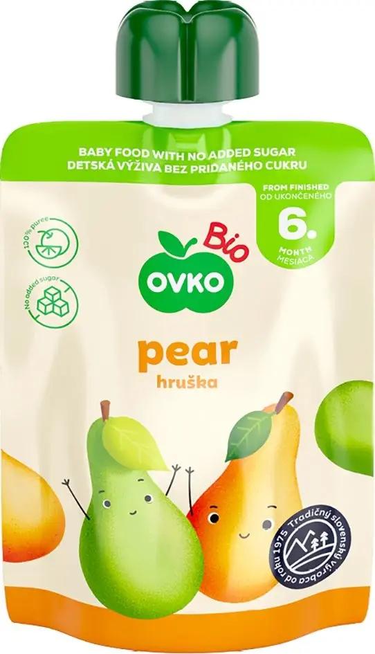 Pear Puree Ovko 90 Pear Puree After 6 Months of Life Organic 90