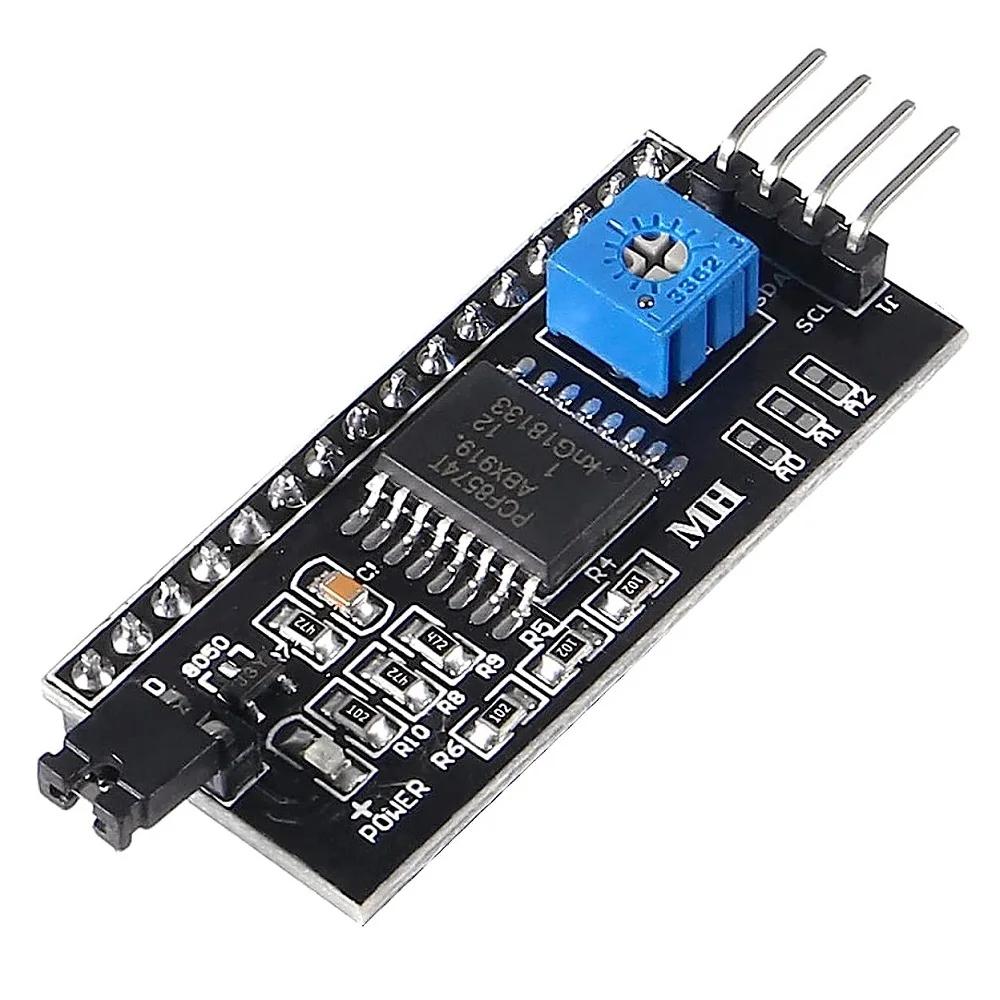 50pcs IIC I2C TWI SPI Serial Interface Board Port 2004 LCD1602 Adapter Plate LCD Adapter Converter Module PCF8574 For Arduino