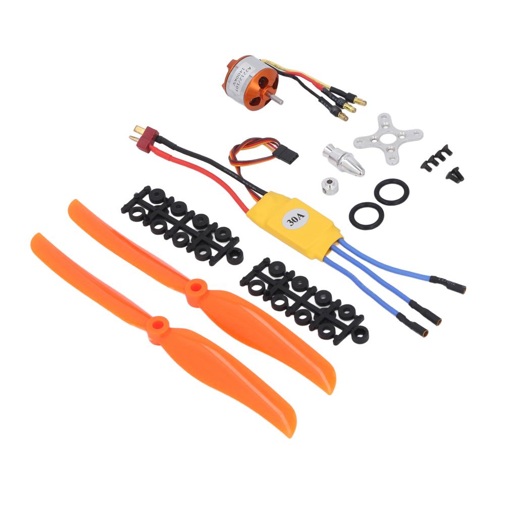 Бесколлекторный двигатель A2212 1400KV, регулятор скорости 30A, пропеллер 8060 и набор винтов для радиоуправляемого самолета, квадрокоптера