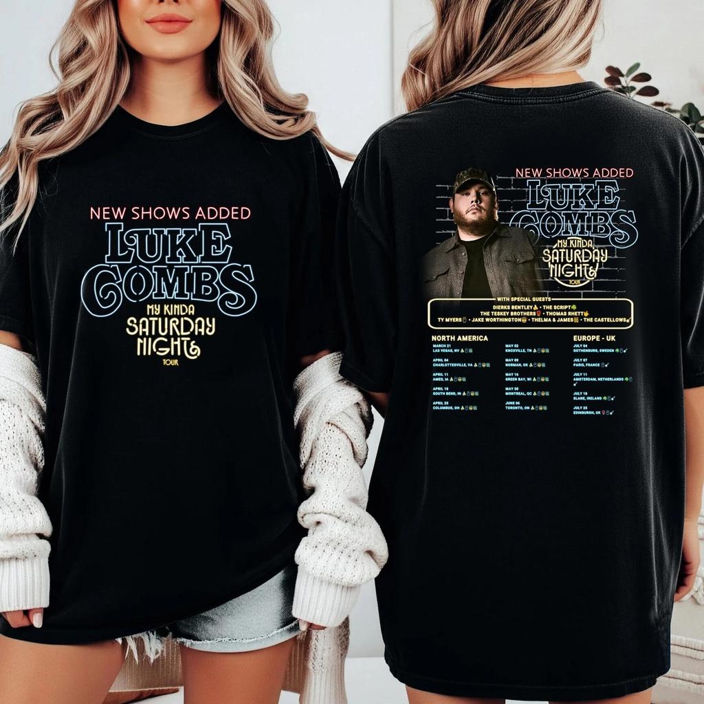 Luke Combs My Kinda Saturday Night Tour 2026 Shirt, Luke Combs Tour 2026