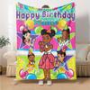 Custom Name Gracie's Corner Theme Printed Blanket - Perfect for Couch, Bed, Travel & Outdoor Use | Machine Washable, Cozy & Durable.