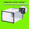 Transparent Shoe Box Stackable Design High Strength Large Capacity Dustproof Clear Shoe Organizer Magnetic