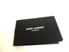 Оригинальный Saint Laurent YSL Cassandra Shadow Черная Кожаная Бифолд Кошелек для Банкнот #b253 Открытая коробка