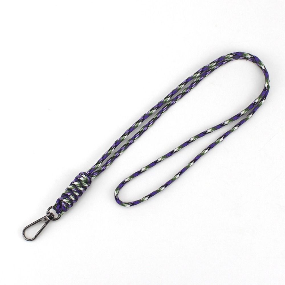 48cm Paracord Keychain Lanyard 11 Styles Emergency Survival Keyring Neck Hanging Rope Outdoor Tool