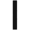 vidaXL Schuhschrank Schwarz 59x17x108 cm Holzwerkstoff