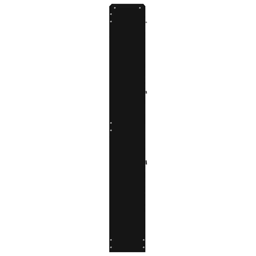 vidaXL Schuhschrank Schwarz 59x17x108 cm Holzwerkstoff