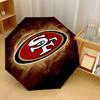 San Francisco 49ers Print Auto 8?Ribs Folding Umbrella Wind Resistant Lightweight Automatic Umbrella For Daily Travel