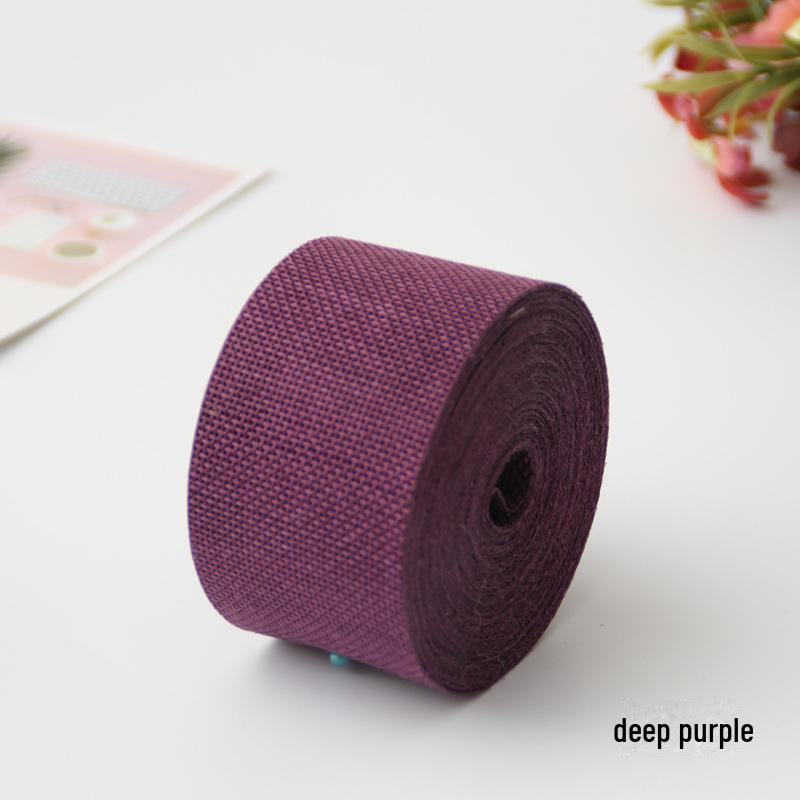 Свадебный декор своими руками: Цветная лента, имитирующая лен, рулон из полиэстера 5 см