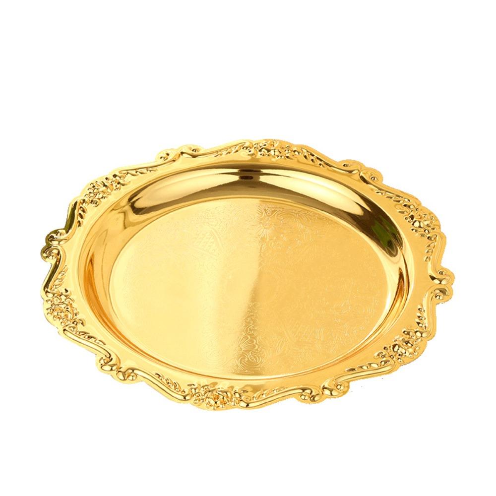 Подставка для чашки чая из железа, креативная тарелка для демонстрации, поднос для хранения косметики в европейском стиле