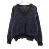 YVES SAINT LAURENT Tricots 90s Wool Old Long Sleeve V Neck Knit Women Used