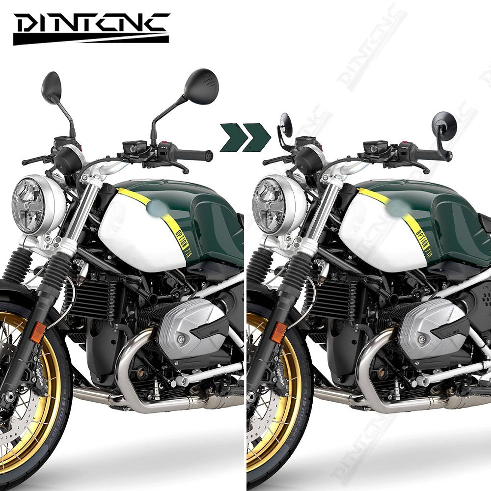 Handlebar End Mirror For BMW R NineT 719/Pure/Scrambler/Urban/GS Rninet Motorcycle Left Right Handle Side Round Rearview Mirrors