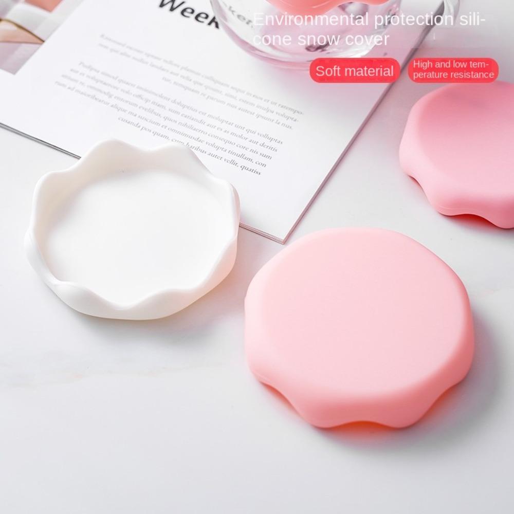 Силиконовая крышка для стеклянной чашки, утолщенная, герметичная, с присоской, крышка для чашки, аксессуары для чашки, крышка для кружки