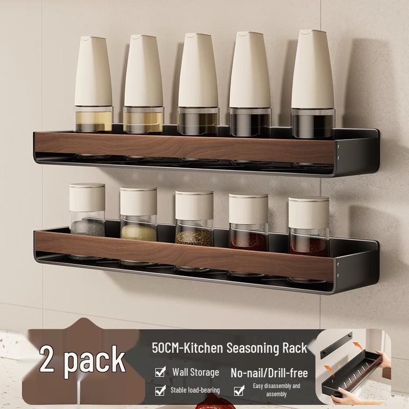 cmaos No-Drill Wall-Mounted Kitchen Spice Rack