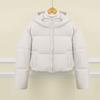 Hooded short cotton clothes women's winter thickened bread clothes small loose coat women's cotton-padded clothes new