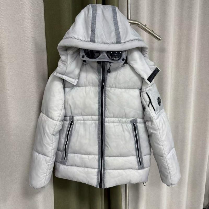 CP Унисекс Парка с капюшоном Зимняя Теплая Толстая Куртка для пары