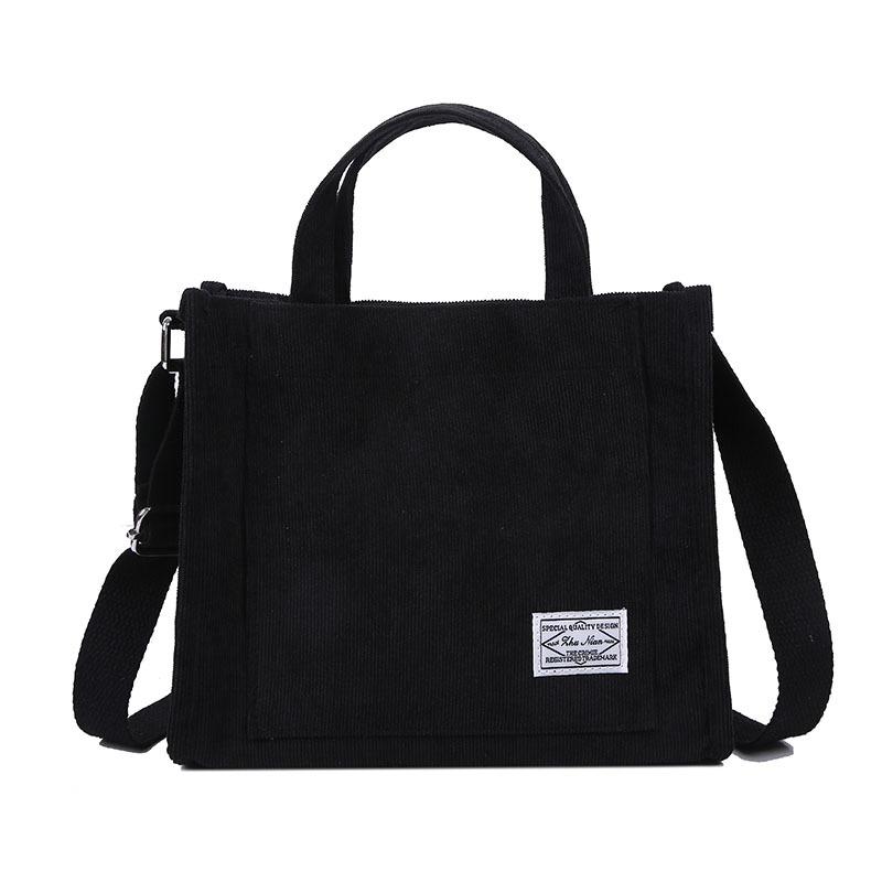 Fashion Corduroy Women'S Shoulder Bag Newest Simple Eco-Friendly Shopping Bag Trend Versatile Messenger Bag Handbags For Women