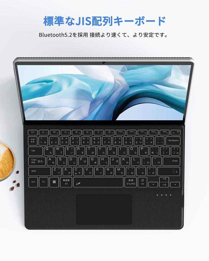 Клавиатура Omikamo Microsoft Surface Pro Беспроводная совместимая с клавиатурой Surface Pro Клавиатура Bluetooth с японской раскладкой Клавиатура Surface Pro Перезаряжаемая