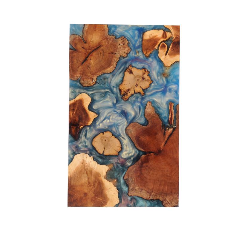 Двусторонняя разделочная доска из смолы для кемпинга, разделочная доска из цельного дерева, кухонные принадлежности, антипылевое покрытие, кухонные инструменты