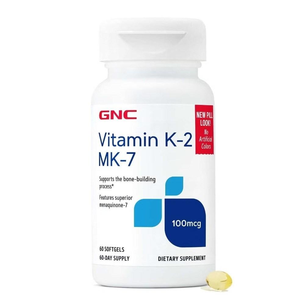 GNC Витамин K2 100 мкг 60 таблеток 1 шт.
