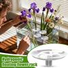 Clear Floating Flower Holder 10 Piece Set Hydroponic Stem Display Organizer for Vases, Floating Floral Arranger for Home Decor